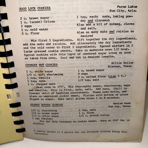 #1114 FRIENDSHIP COOKBOOK ALLISON UNITED METHODIST  1980 TX - Picture 6 of 7